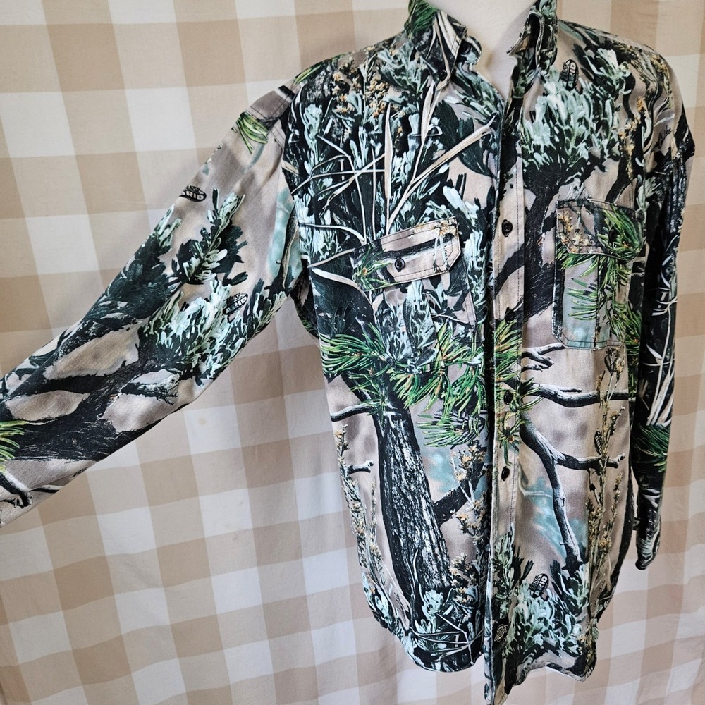 Dickies Camouflage‎ Long Sleeve Button Up Shirt XLarge Vanish Arid Ridge Pattern - Picture 3 of 7